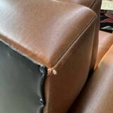 Fauteuil chauffeuse skaï 60’s