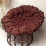 Bamboo and rattan armchair year 70