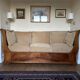 Antique 19th century mahogany sofa bed