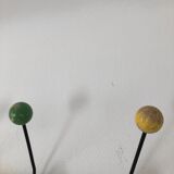 8 hanger hooks balls vintage 1960