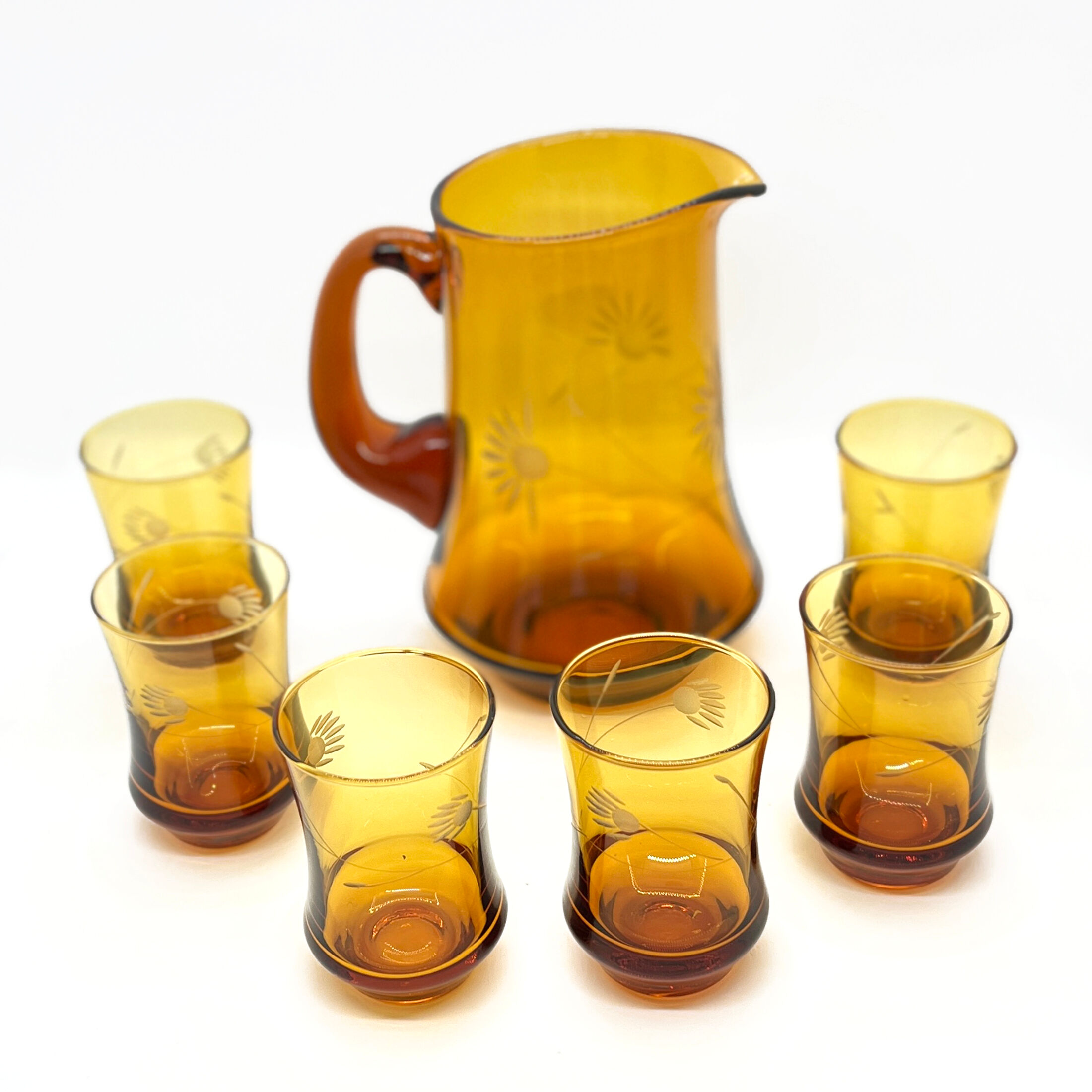 Service de boissons fraîches Huta Szkła Laura, Pologne, années 1970