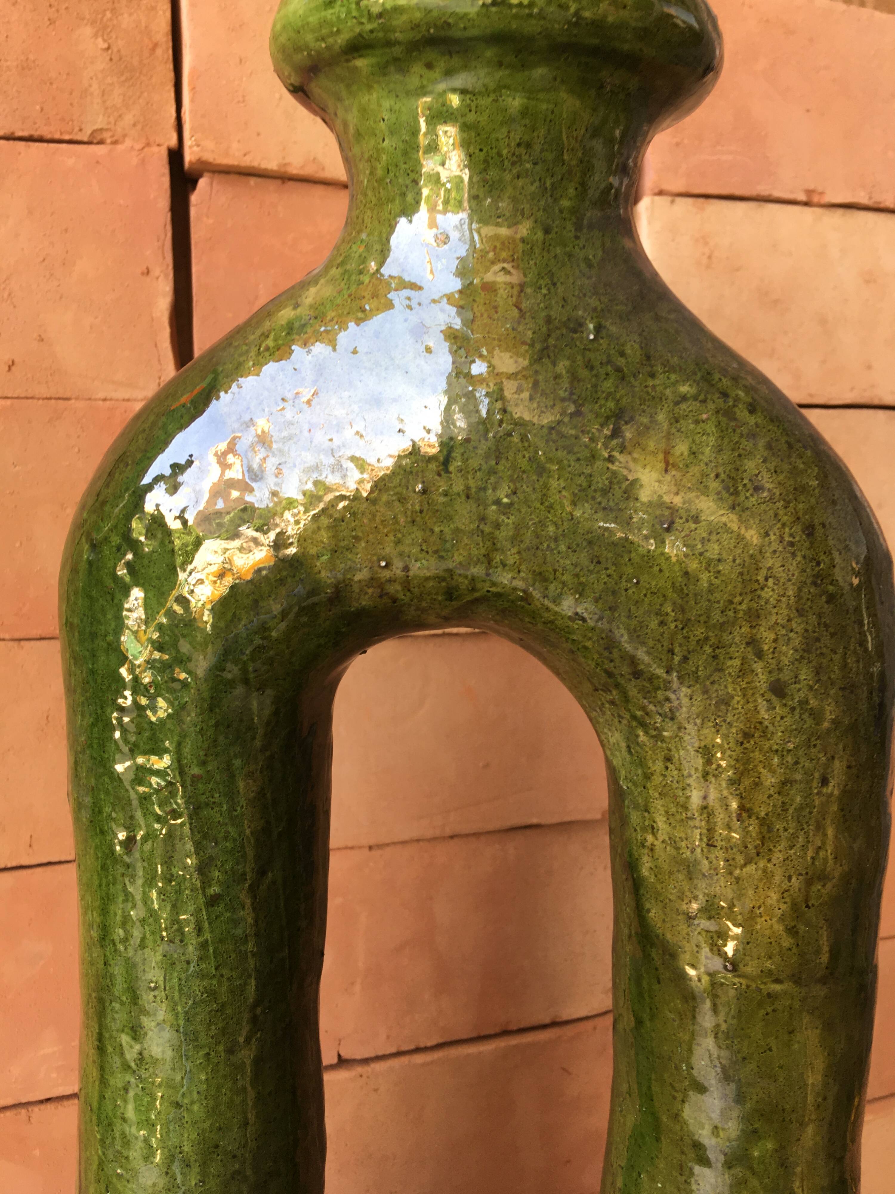 Tamegroute pottery in glazed terracotta