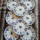 8 flat plates in Longchamp ironstone