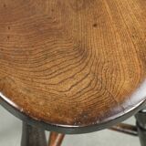 Antique English Windsor stool from the early 19th century