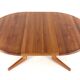 Table à manger extensible ronde 'Arden' 2x - teck - style mid-century moderne