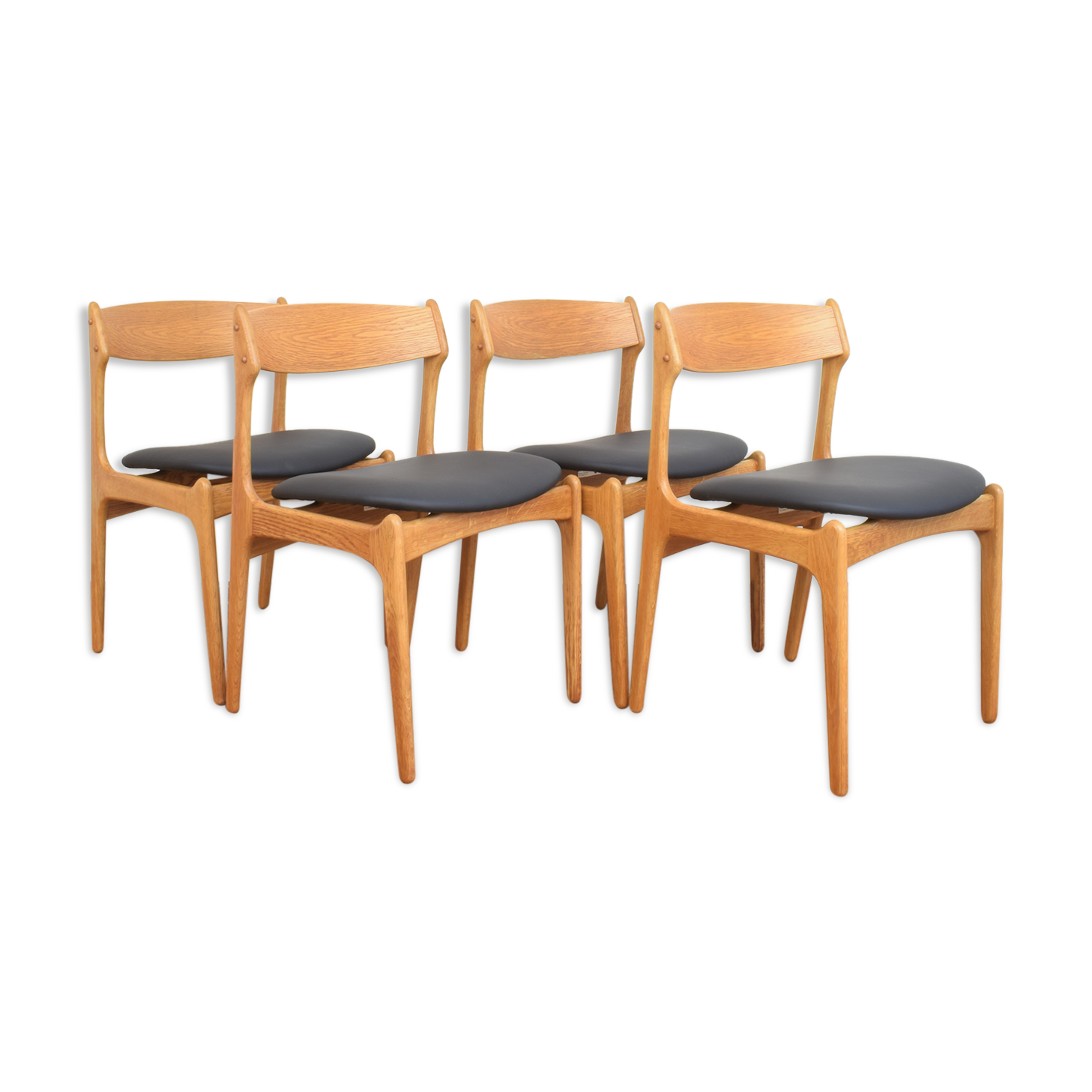 Model 49 dining chairs by Erik Buch for O.D. Møbler, 1960