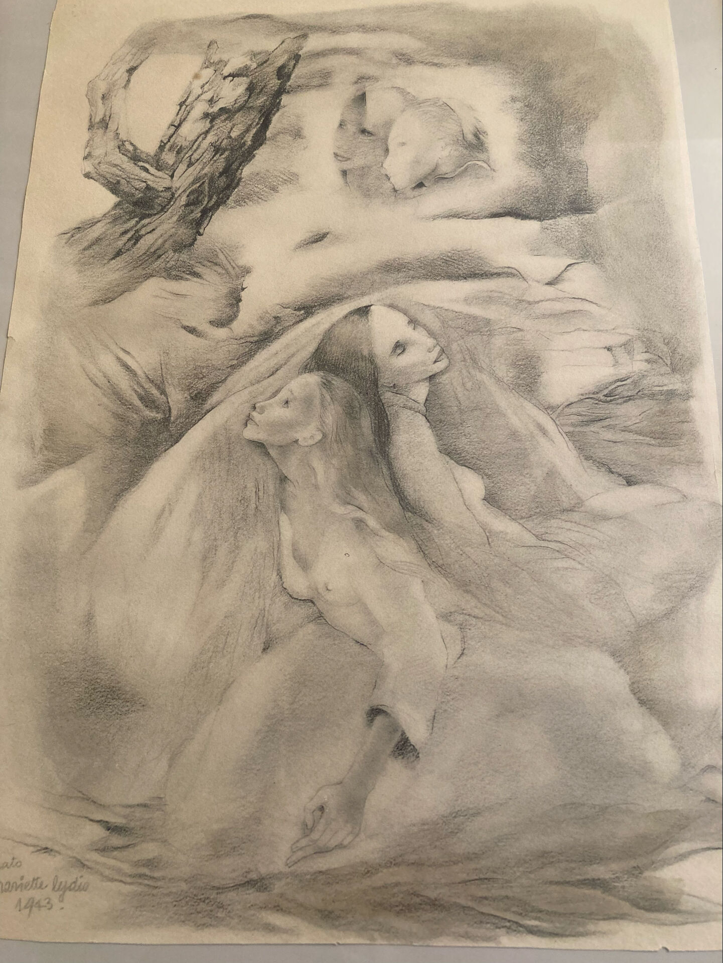 Lithograph titled, dated and signed Lydis Mariette (1887-1970)