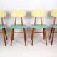 Chaises de salle à manger vintage en bois de Ton, 1971