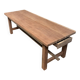 Exotic wood farmhouse table