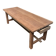 Exotic wood farmhouse table