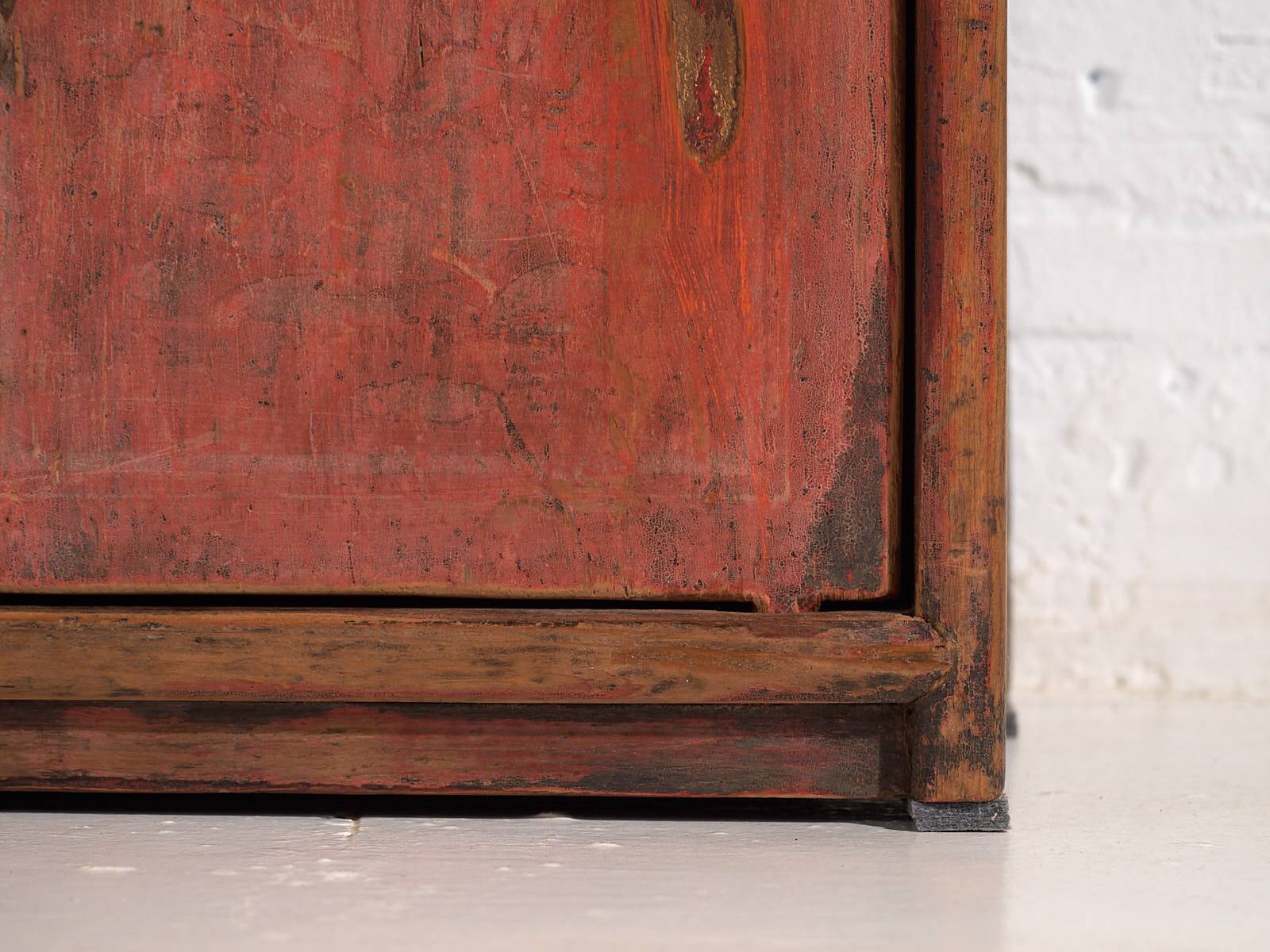 Antique red TV cabinet (c.1900)