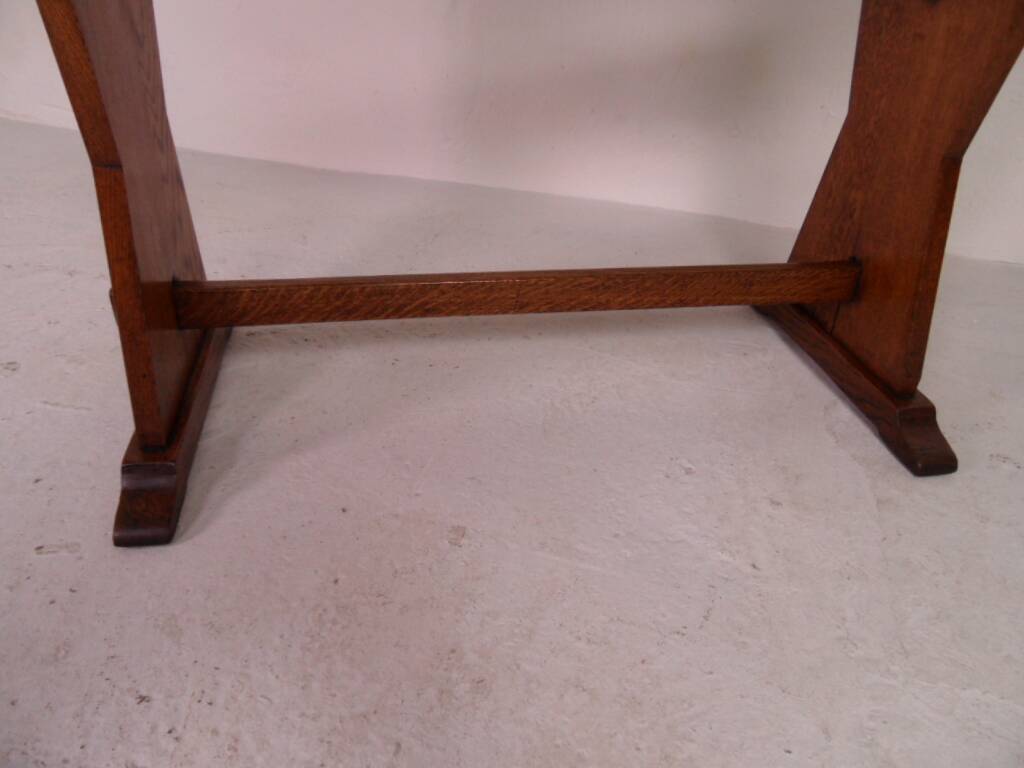Brutalist oak sidetable  writing table