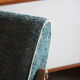 Rare vintage armchair freeform ergonomic compass 1960, Royer, blue