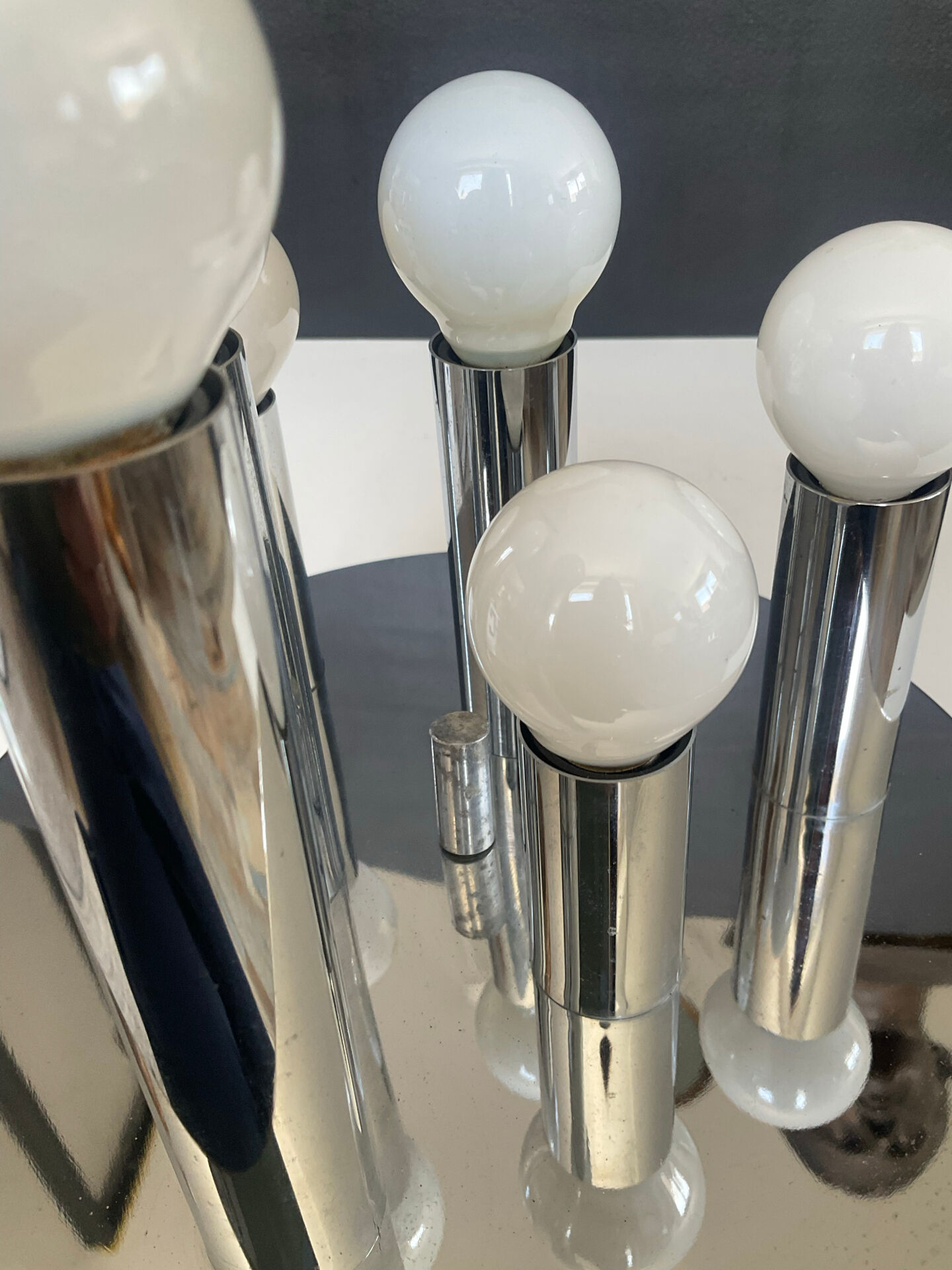 Sciolari ceiling light for a baker from the 1970s.