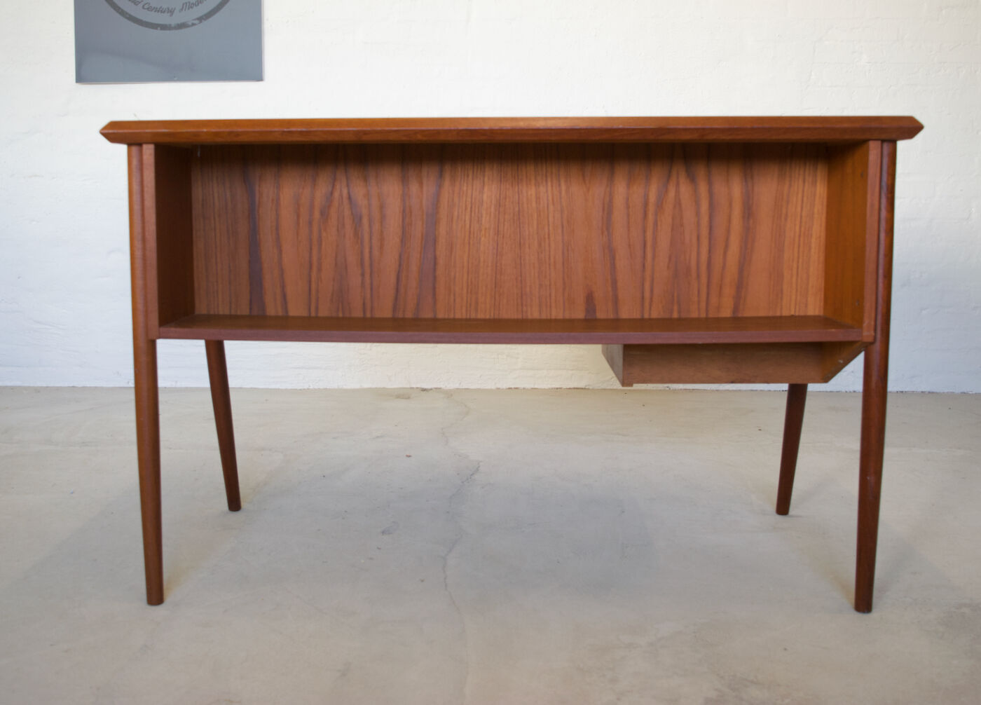 Danish Teak Desk By Gunner Nielsen for Tibergaard