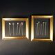 Duo of golden frames