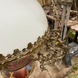 Ancienne suspension Napoléon III, lampe à pétrole