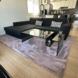 Tapis poils longs vieux rose 180x280cm