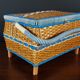 Vintage wicker sewing box 60