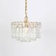 Palazzo chandelier in gilded brass and crystal glass, Kalmar, Austria, 1970.
