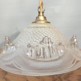 Pendant lamp glacier Ezan art deco 1930