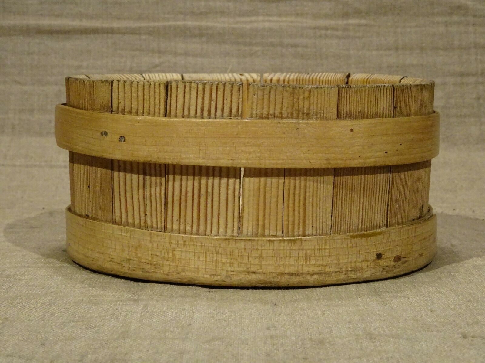 Old wooden cheese mold munster Vosges Alsace