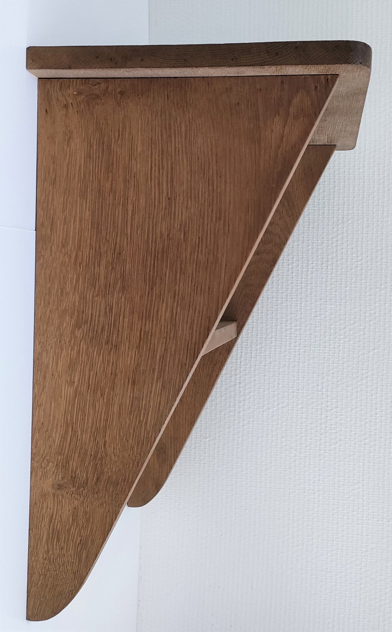 Shelf solid oak patinated years 50-60 years