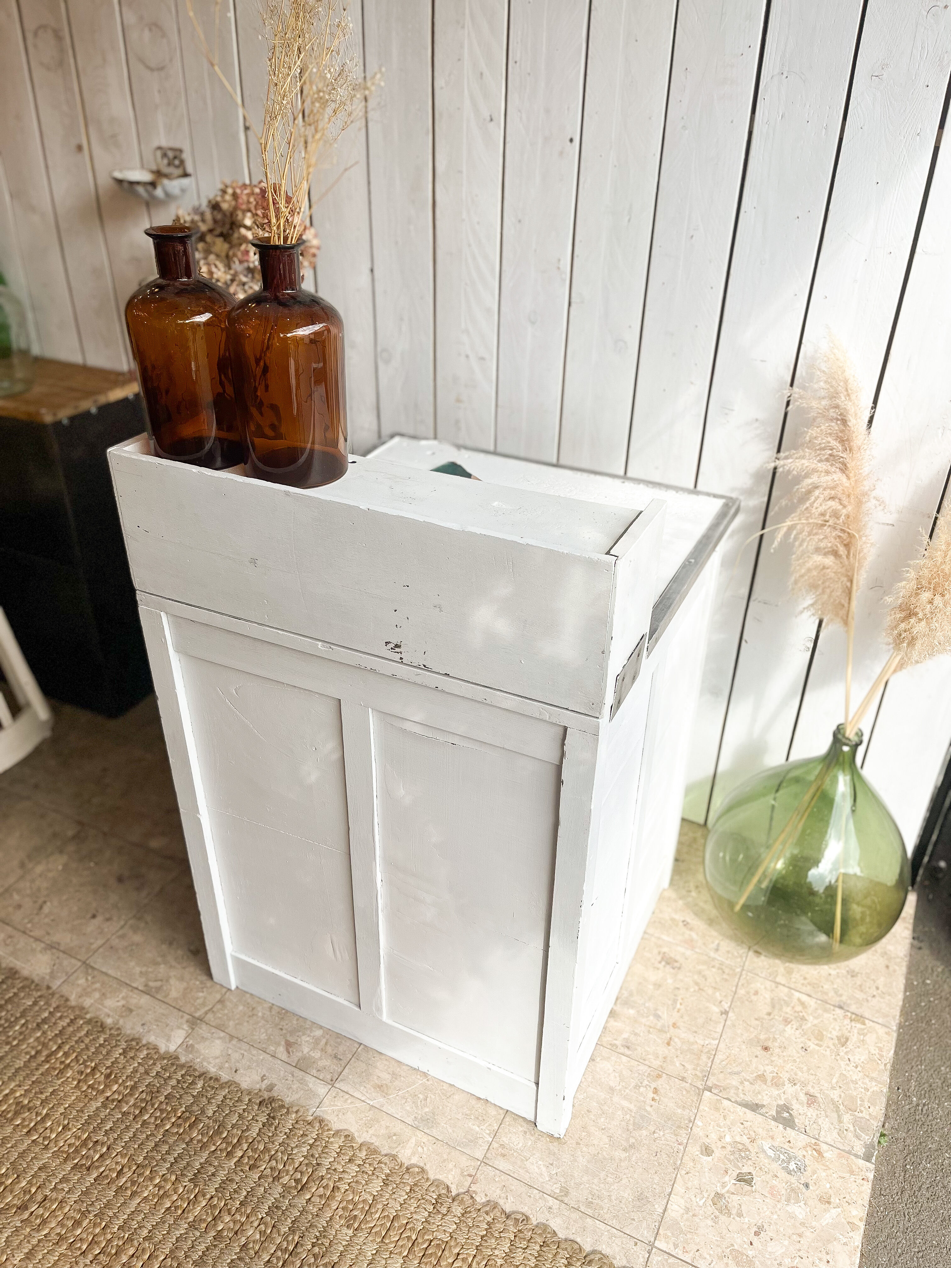 Former small white patina trading post