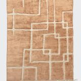 Moroccan Berber rug, Beni Ouarain M'rirt terracotta, 2.87 x 2.13 m