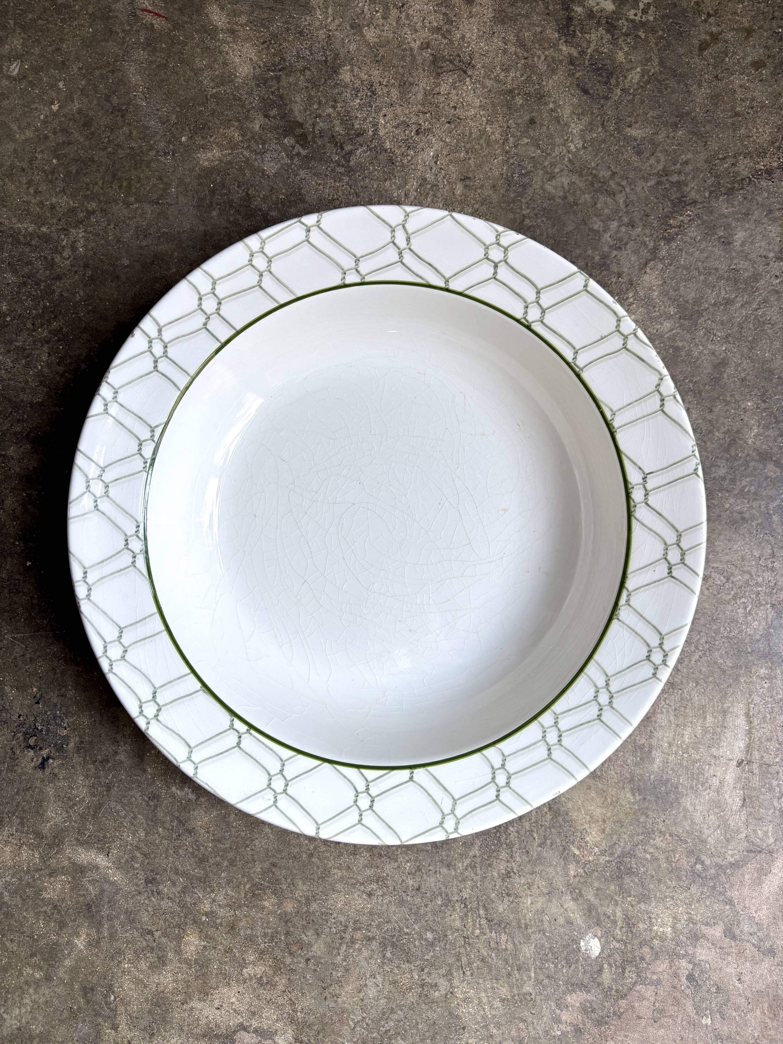 Large round hollow Christian Dior dish in Italian earthenware