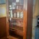 Vitrine en noyer fin XIXème