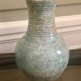 Antique turquoise terracotta vase