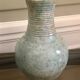 Vase ancien terre cuite turquoise