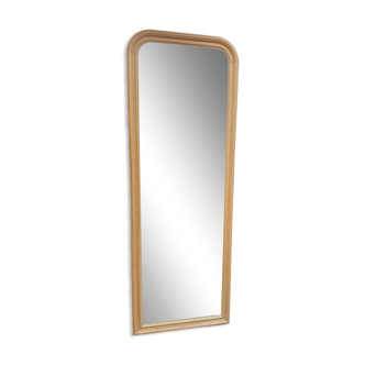 large mirror in molded oak Louis-Philippe style