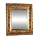Mirror with antique beaded frame 36x30.5 cm gilded stucco wood C680 S