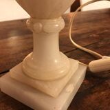 Alabaster lamp base