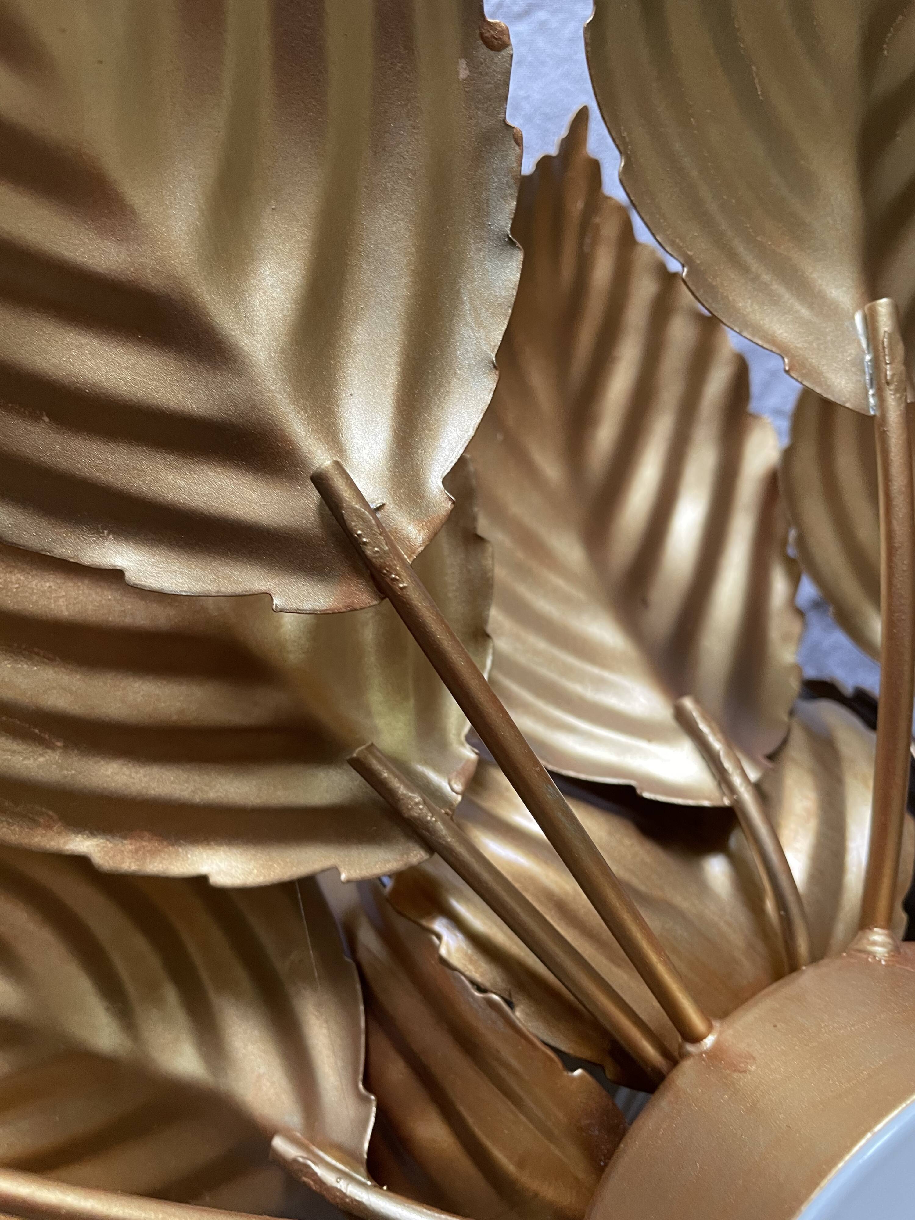 Ceiling lamp or golden flower sconce
