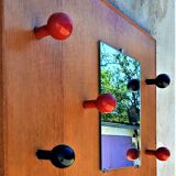 Entrance cloakroom in vintage oak veneer from the 50s/60s