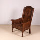 Chaise en chêne à lambris du début du 19e siècle