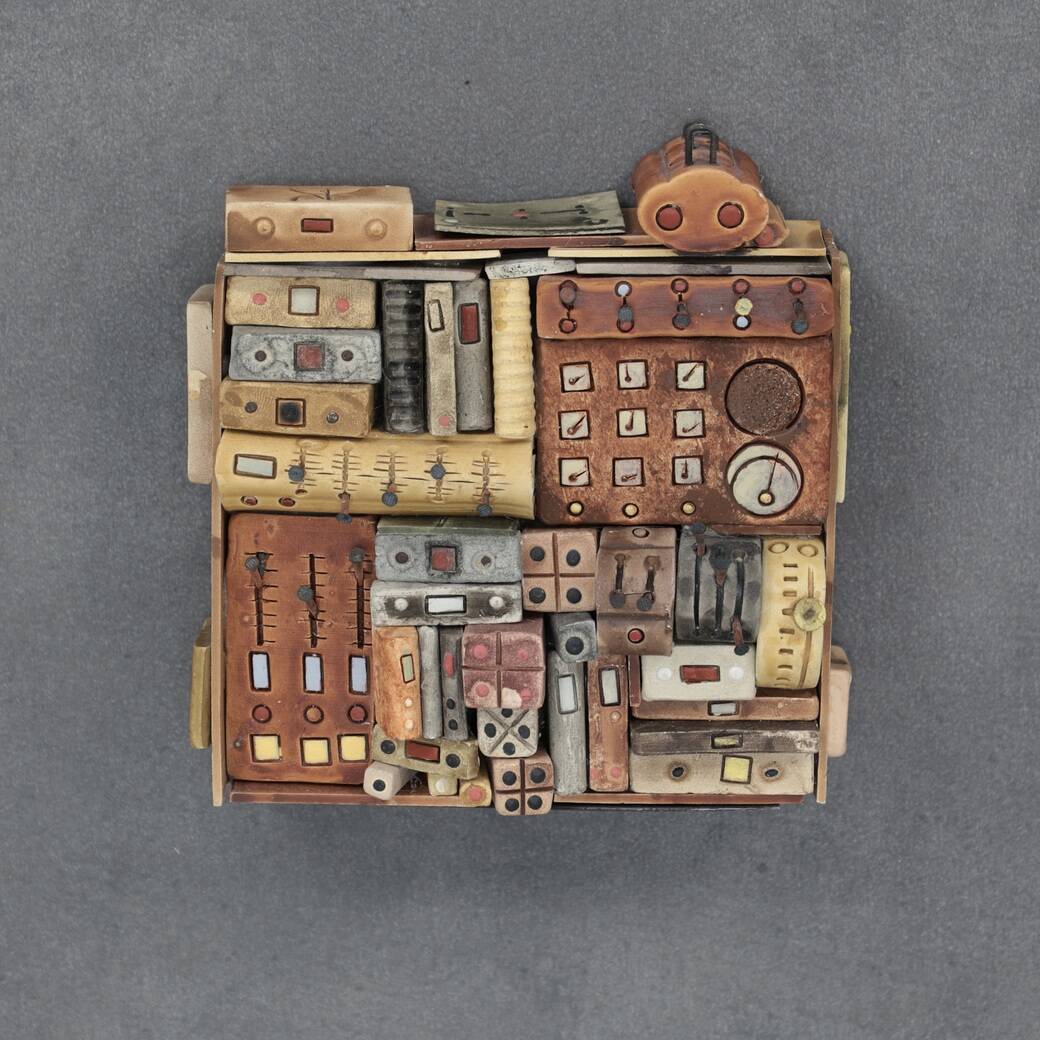 Set of 4 Vibrant Sculptures by Guy Deltour – Contemporary Belgian Art, 2000