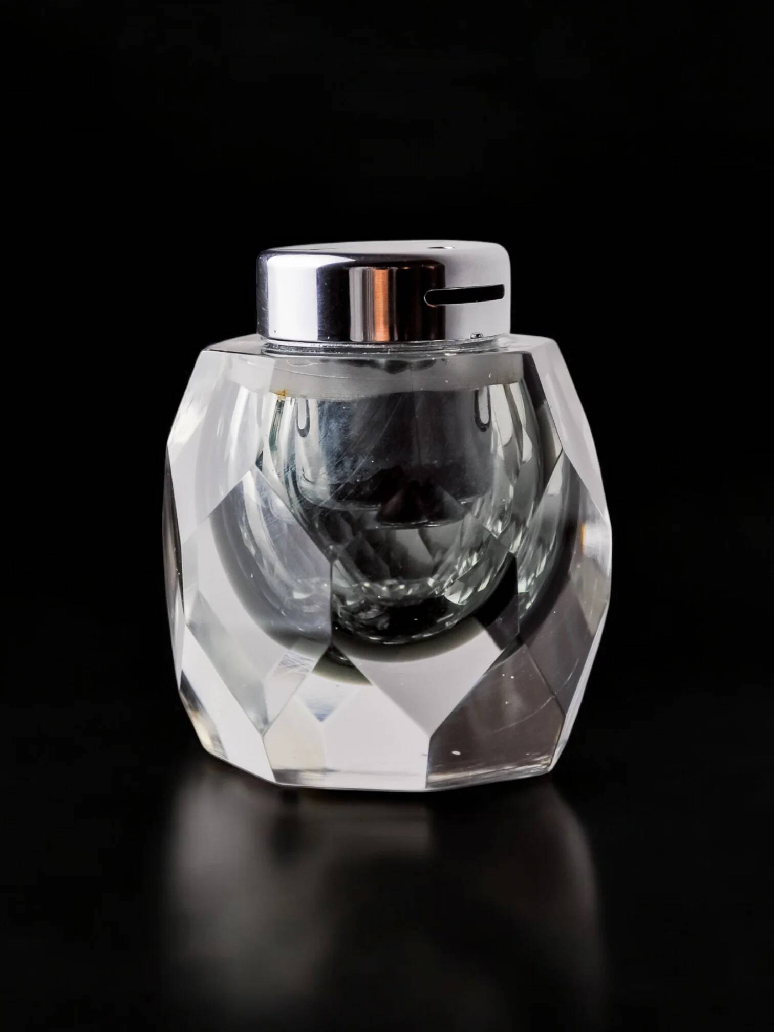 Faceted Sommerso lighter by Seguso, Murano, Italy, 1970s