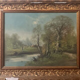 Oil on canvas by Lucien Henry