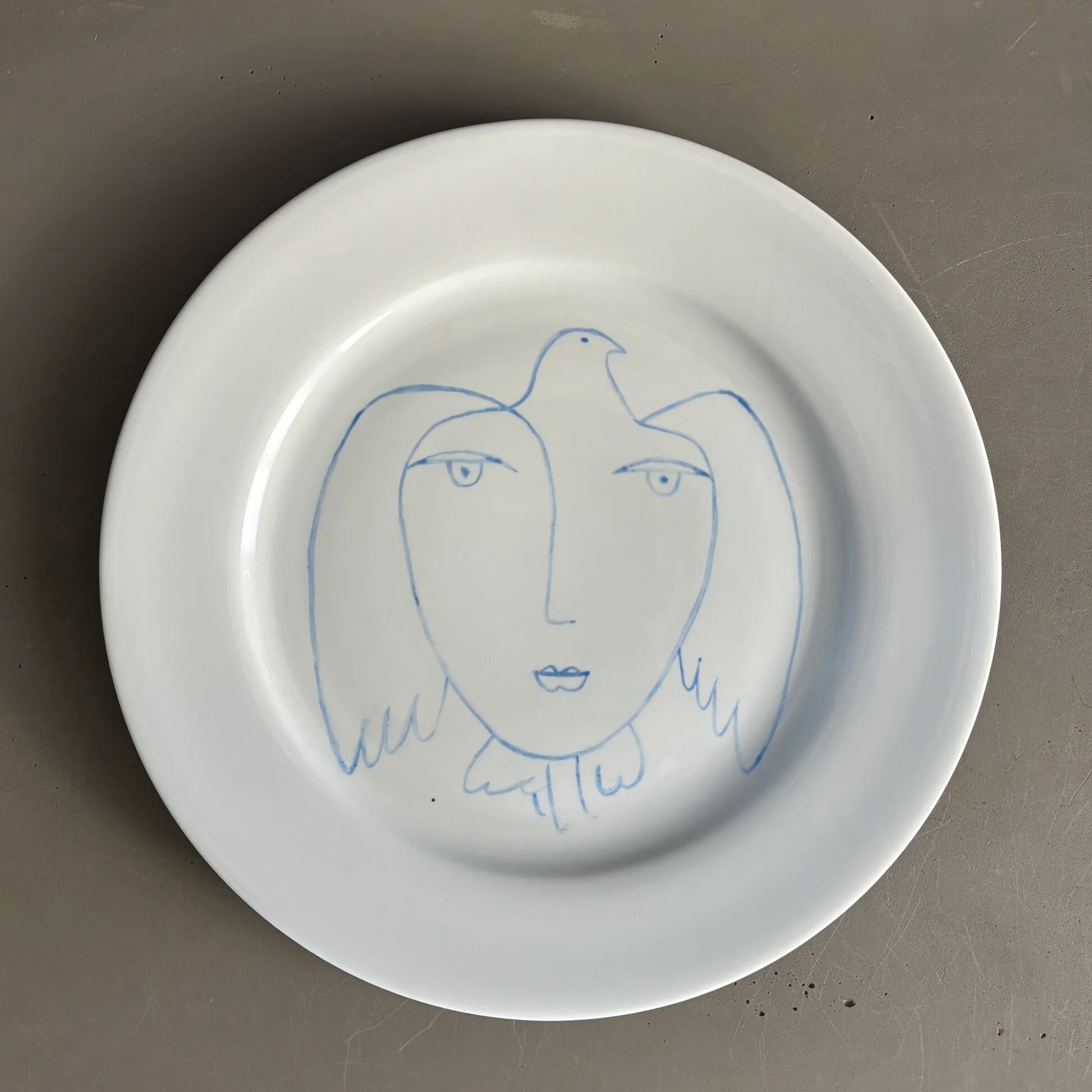 Pair of Picasso plates in Limoges porcelain - Ref 1324