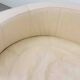 BRETZ Eves Island Creme, 4-Seater Sofa in Leather