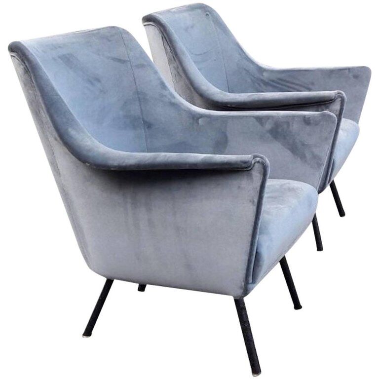 Ensemble de fauteuils club années 1950