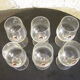 Six Fischer Gold beer glasses