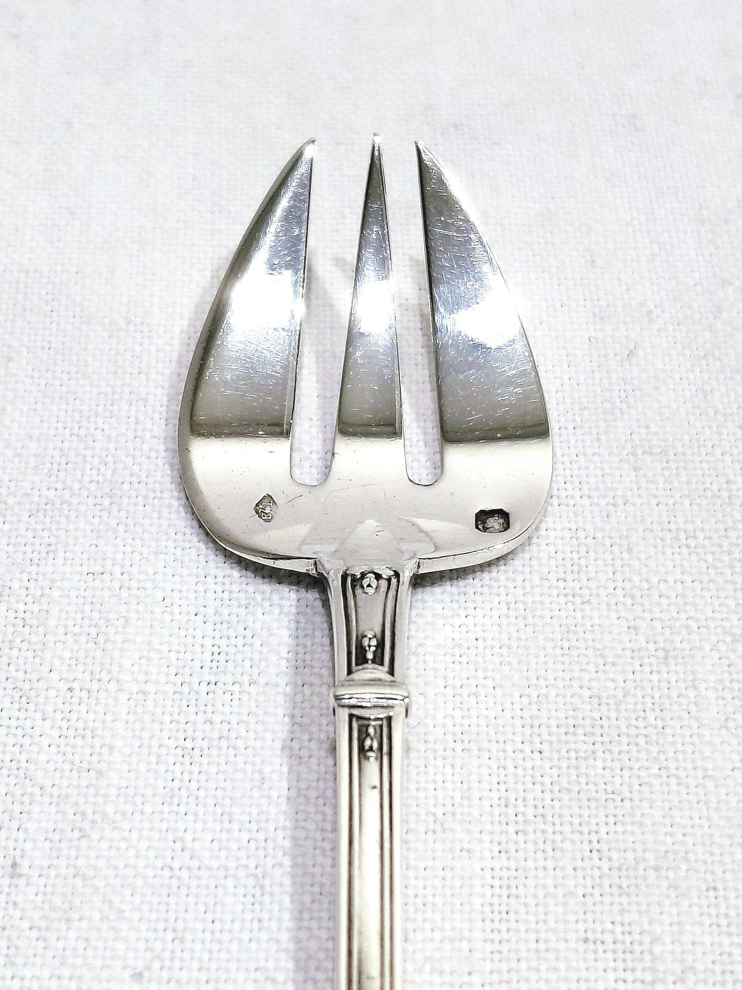 Eugène lefebvre - silver plated oyster forks