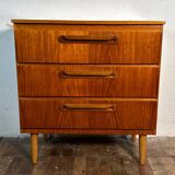 Mid century retro vintage teak chest of drawers 1960