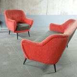 Ensemble 1 canapé 1 fauteuil organique années 50/60
