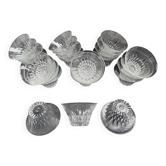 27 coupes à champagne pointes de diamant Duralex vintage